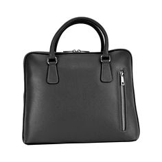 RENATO BORZATTA - Italy since 1978 - Made in Italy Unisex Business Briefcase in Genuine Leather Made in Italy Material: Genuine Grained Dollar Leather Black colour External Vertical Pocket with Metal Zipper Genuine Leather Handles Polished Nickel metal zip closure Internal notebook pocket Polished Nickel metal accessories Dimensions: 36 x 29 x 6.5 cm Packaging: TNT bag -- Unisex Business Briefcase Made in Italy in Genuine Leather, designed and handcrafted entirely with top quality leather. Compa Classic Briefcase With Silver-tone Hardware For Everyday Use, Classic Briefcase With Silver-tone Hardware For Work, Black Business Briefcase With Silver-tone Hardware, Black Briefcase With Silver-tone Hardware For Business, Rectangular Briefcase With Silver-tone Hardware For Everyday Use, Modern Travel Briefcase With Silver-tone Hardware, Modern Briefcase With Silver-tone Hardware For Travel, Modern Formal Satchel With Gunmetal Hardware, Classic Rectangular Briefcase With Silver-tone Hardware