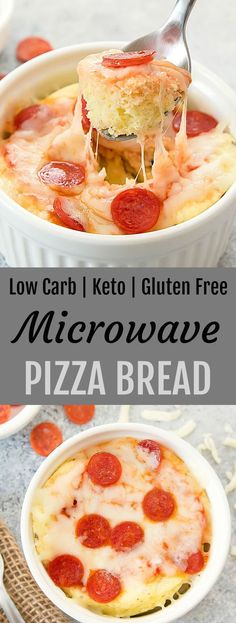 this low carb keto gluten free microwave pizza bread is so good and easy to make