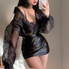 Goth Outfit, 2022 Fashion, Outfits Fashion, Kpop Fashion, Teen Fashion Outfits, Looks Vintage