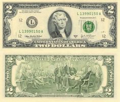 2 Dollar Bill Value, One Million Dollar Bill, 2 Dollar Bill, Dollar Note, 100 Dollar Bill, One Million Dollars, Money Collection, Two Dollars, Dollar Bills