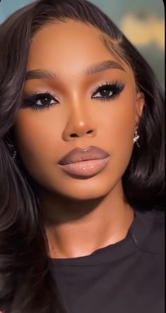 Natural Makeup Look Black Women, Makeup Look Black Women, Black Bridal Makeup, Brown Girls Makeup, Natural Makeup Look