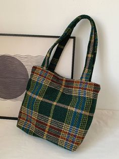 Bag For Love - Tartan Large Capacity Tote Bag - Women Tote Bags Product Description Style Preppy Color Multicolor Quantity 1 piece Strap Type Double Handle Pattern Type Plaid Bag Size Medium Type Shoulder Tote Bag Material Tweed Composition 100% Polyester Size Chart INCH CM Size Bag Width Bag Height Bag Length one-size 3.9 11 12.2 Size Bag Width Bag Height Bag Length one-size 10 28 31 Similar Products h2 { text-align: center; } .red-box { width: 100%; display: flex; flex-direction: row; flex-wra Plaid Bag, Bags Style, Style Preppy, Shoulder Tote Bag, Womens Tote, Olivia Mark, For Love, Bags Women, Tartan