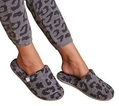 Includes BAREFOOT IN THE WILD SLIPPER Size US (S) 12-1 / (M) 2-3 / (L) 4-8 Slippers Made from Barefoot Dreams signature super soft CozyChic yarn Memory foam padding High quality rubber sole that make these wearable indoors and out Rubber Imported Comfortable Non-slip Foam Slippers, Comfortable Non-slip Beach Slippers, Cheap Indoor Slip-on Slippers, Comfy Non-slip Indoor Slippers, Casual Plush-lined Slippers For Indoor Use, Cozy Chic, Sleepwear & Loungewear, In The Wild, The Wild