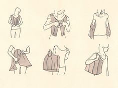 the instructions for how to tie a scarf