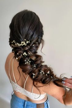 30 Stunning Romantic Braids To Make You Shine On Your Date Braided Wedding Hair, Loose Braid Hairstyles, Romantic Braid, Wedding Braids, Long Hair Wedding Styles, Wedding Hair Inspiration, Bridal Hairstyles, Soft Waves