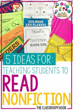 5 ideas for teaching students to read non fiction