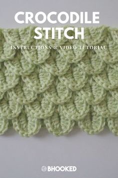 the crochet stitch instructions and video guide