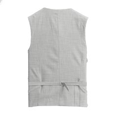 Our heathered light grey stretch suit vest is crafted from a performance fabric blend that is extremely stretchy while still providing an incredibly professional appearance. This vest is lined with our dress shirt fabric making it lightweight, breathable, and moisture-wicking. It also features our signature athletic fit that rewards those with an athletic physique. Vest design details: Single-breasted 4-button closure Rear adjustment clinch Jetted pockets Tortoise shell buttons and buttonhole st Classic Tailored Gray Vest, Fitted Gray Vest Top, Gray Cotton Workout Vest, Gray Stretch Vest, Gray Cotton Sports Vest, Stretch Dress Pants, Performance Dresses, Vest Designs, Dress Shirt Sleeves