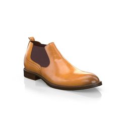 are handcrafted by individual order. Upper material is made by leather. Insole and lining materials - leather. Your new shoes will be handcrafted especially for you and delivered for free to your home or office in 1-2 weeks. Included option for free return and remake if the shoes do not fit.Only now all this is available at an exclusive price of $302.00.Proceed with you order now. Leather Chelsea Boots With Almond Toe For Business, Luxury Chelsea Boots With Leather Lining And Plain Toe, Brown Slip-on Chelsea Boots With Leather Sole, Elegant Brown Chelsea Boots With Leather Sole, Leather Shoes With Leather Footbed And Round Toe, Leather Chelsea Boots With Snip Toe, Brown Leather Sole Chelsea Boots Slip-on, Brown Slip-on Chelsea Boots With Suede Lining, Leather Slip-on Business Boots