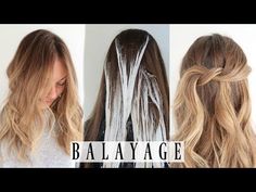 Balayage At Home, Balage Hair, Balyage Long Hair, Diy Balayage, Balayage Hair Tutorial, Hair Caramel, Baylage Hair, Color Correction Hair, Beach Waves Hair Tutorial