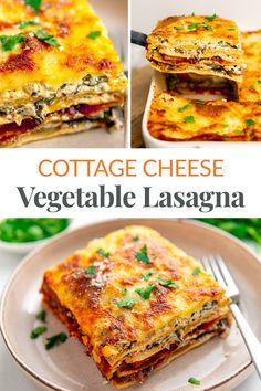 Vegetable Cottage Cheese Lasagna Recipe Veggie Lasagna With Cottage Cheese, Healthy Vegetable Lasagna, Lasagna Recipe With Cottage Cheese, Cottage Cheese Lasagna Recipe, Cottage Cheese Lasagna, Cheese Lasagna Recipe, Lasagna With Cottage Cheese