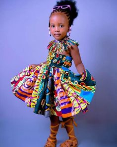 Pin on Children's Clothes Baby African Clothes, African Kids Clothes, Black Kids Fashion, Kids Wear Girls, African Dresses For Kids, Kids Dress Wear, African Children, African Inspired Fashion, Kwanzaa