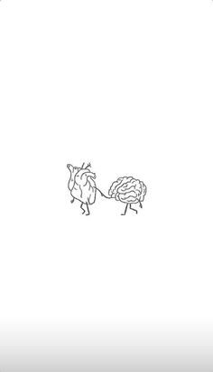 a black and white drawing of a bird pulling a human brain on a string with it's tail