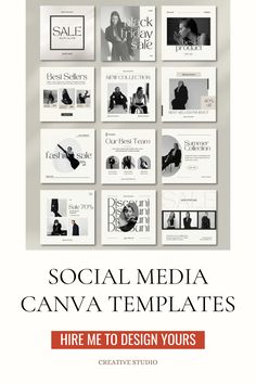 social media canva templates are great for your website