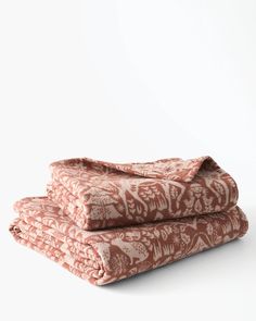 two blankets folded on top of each other