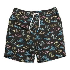 Celebrate Summer And Bring The Heat With These Splash-Making Swim Trunks By Member's Mark. Available In Seasonal Fun And Colorful Prints, These 7-Inch Inseam Member's Mark Resort Swim Trunks Will Be Your New Go-To When Packing For A Family Vacation Or Enjoying A Day At The Pool, Lake, Or Beach. Designed With All-Purpose Performance In Mind So You Can Move Through Your Day With Premium Comfort And Extra Support. This Swim Trunk Offers A Lightweight 4-Way Stretch Fabric That Allows Maximum Comfort Spring Beach Black Swim Trunks, Casual Black Swim Trunks For Beach Season, Maui And Sons, Members Mark, Swim Brief, Bring The Heat, Fish Print, Mens Swim Trunks, 4 Way Stretch Fabric