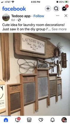 Primitive Laundry Rooms, Laundy Room, Vintage Laundry Room, Antique Vintage Decor, Farmhouse Laundry Room, Laundry Room Inspiration, Laundry Room Remodel