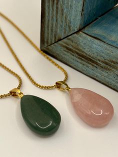 A pink quartz stone necklace is beautiful and symbolic jewellery, often associated with love, compassion, and emotional healing.  A jade stone necklace is a timeless and elegant jewellery known for its rich cultural significance and natural beauty. The necklace typically features jade gemstones, prized for their smooth texture and vibrant shades of green, ranging from pale mint to deep emerald. Jade symbolises purity, harmony, and protection, often associated with good fortune and balance in man Elegant Jewellery, Necklace Love, Symbolic Jewelry, Rose Quartz Pendant, Teardrop Necklace, Teardrop Pendant, Gemstone Jewellery, Necklace Gemstone, Jade Stone