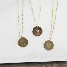 "Custom Initial Necklace - Personalized Necklace Our classic large initial necklace is perfect for everyday! Wear it personalized with your special initials hand stamped just for you! D E T A I L S -Disc measures 16 mm -Choose 14kt gold filled or sterling silver option -Chain and disc are 14kt gold filled or sterling silver - not plated -A high quality chain in your choice of style -Polished to a light satin finish. CUSTOM HAND STAMPING -Hand stamped with an initial just for you -Uppercase class Everyday Hand Stamped Initial Pendant Necklace, Dainty Hand Stamped Initial Necklace For Everyday, Everyday Dainty Hand Stamped Initial Necklace, Hand Stamped Initial Pendant Jewelry For Mom, Hand-stamped Initial Pendant Jewelry For Mom, Classic Personalized Charm Necklace, Dainty Hand Stamped Initial Pendant Necklace, Dainty Hand Stamped Initial Pendant Charm Necklace, Dainty Hand Stamped Initial Pendant Charm Necklaces