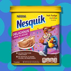 a can of nestle's negguk delicious new flavor with chocolate frosting