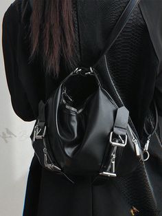 Bird in Bag - Elegant Backpack for Women with Luxurious Feel Edgy Everyday Bags With Zipper Closure, Edgy Standard Backpack For Everyday Use, Edgy Travel Bags With Zipper Pocket, Edgy Travel Backpack, Edgy Standard Backpack For Travel, Edgy Backpack For School, Black Edgy Backpack With Zipper Closure, Edgy Black Backpack With Zipper Closure, Edgy Black Standard Backpack