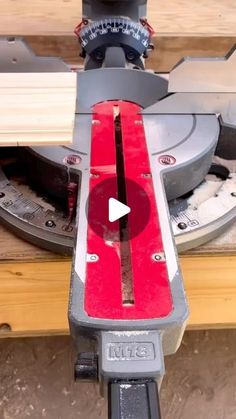 a circular saw is being used to cut wood