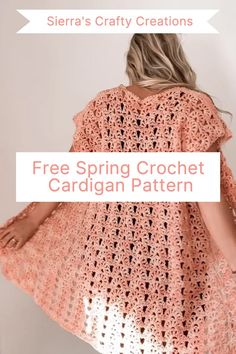 Looking to spruce up your wardrobe this spring? Try our free crochet cardigan pattern that's perfect for any spring occasion! 🌸🌼 Easy-to-follow instructions will have you crocheting a stylish and unique cardigan in no time. Click to get started on your new favorite cardigan today! ✨ Crochet Spring Cardigan Pattern Free, Crochet Summer Cardigan Pattern Free, Crochet Cardigan Pattern Free Easy, Blanket Cardigan Pattern, Crochet Spring Patterns, Crochet Cardigan Pattern Free Women, Crochet Toothless, Crochet Caplet, Crochet Shrugs