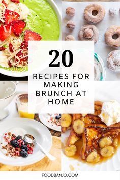 20 recipes for making brunch at home