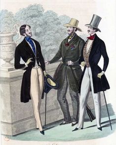 19th Century Men, 1830s Fashion, 1850s Fashion, Victorian Man, Mode Prints, Regency Fashion