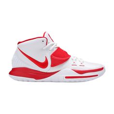 Find NIKE Kyrie 6 Tb Ep 'white University on Editorialist. Kyrie 6 TB EP 'White University Red' White Air Max Cushioned Lace-up Sneakers, White Cushioned Running Shoes For Streetwear, High-top Jordan Running Shoes With White Sole, University Red Mid-top Basketball Shoes With Cushioned Footbed, University Red Mid-top Cushioned Basketball Shoes, Sporty Air Max Sneakers In Summit White, Sporty Air Max Cushioned Sneakers In Summit White, Sporty Summit White Sneakers With Air Max Cushioning, Casual Sneakers With Red Sole For Sports