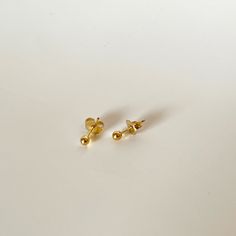 The Gold Dot Stud Earrings are the perfect earrings for day to day life. They are a dainty pair of stud earrings that everyone needs in their collection! Level up your ear stack with a classic pair of gold studs. Product Details 3mm 14K Gold Filled Stud earrings Made in US Classic Gold Piercings With Matching Earrings, Classic Hypoallergenic Nose Studs Gift, Classic Yellow Gold Piercings As Gift, Classic Yellow Gold Piercings For Gifts, Classic Gold Piercings For Everyday Wear, Simple Everyday Gold Piercings, Tiny Classic Gold Piercings, Classic Tiny Gold Piercings, Tiny Classic Gold Earrings