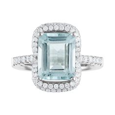 Stunning Emerald Cut Aquamarine Ring The ring is 18K White Gold There are 0.57 Carats in Diamonds F/G VS/SI The center stone is 3.38 Carats Aquamarine, Step Cut or Emerald Cut The top of the ring measures 15.68mm x 11.17mm The ring is size 6.5, sizable. The ring weighs 6.8 grams Emerald Cut Aquamarine Ring, Stars Jewelry, Diamond Gold Ring, Aquamarine Ring, Diamond Star, Star Jewelry, Aquamarine Rings, Diamond Gold, Dream Ring