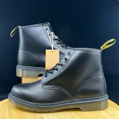 Dr Martens Doc Vegan 101 Felix Ankle Black Leather Boots Mens Size 10 >Brand New Never Worn And In Amazing Condition, (Doesn’t Comes With Box) No Rips/Tears/Stains Anywhere On The Shoes. If You Have Any Questions Please Message Me And I’ll Get Back To You As Quickly As Possible. Same Day Shipping >If You Like This Pair Of Shoes You May Like Some Of My Other Pairs As Well, I Have Over 1,000 Pairs To Choose From I Give Discounts On All Bundles Sku: 10h Black Ankle-high Martin Boots With Rubber Sole, Leather Steel Toe Martin Boots, Ankle-high, Ankle-high Leather Martin Boots With Steel Toe, Black Ankle-high Work Boots With Rubber Sole, Black Lace-up Martin Boots For Business, Casual Steel Toe Martin Ankle Boots, Black Waterproof Martin Boots With High Ankle, Black Waterproof High Ankle Martin Boots, Black Leather Martin Boots With Reinforced Toe