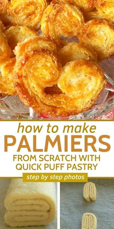 how to make palmiers from scratch with quick puff pastry