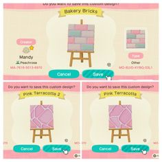 the screenshot shows how to use pink squares in animal crossing city, which is also available