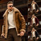 Men Casual Fashion Keep Warm Parka Winter Long Faux Fur Collar Thicken Overcoat | eBay Sherpa Trucker Jacket, Flying Jacket, Mens Sherpa, Mens Cardigan Sweater, Mens Cardigan, Safari Jacket, Cardigan Sweater Jacket, Flight Jacket, Trucker Jacket