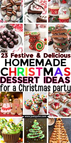 25 festive and delicious homemade christmas dessert ideas for a christmas party