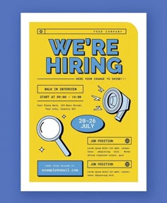 Flyer Design Layout Aesthetic Hiring Poster, Flyers Ideas Design, For Hire Poster, Now Hiring Graphic, We're Hiring Ig Post, Now Hiring Poster Design, We Hiring Poster Design, We’re Hiring Poster, Hiring Graphic Designer Poster