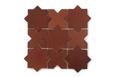 a brown tile pattern on a white background