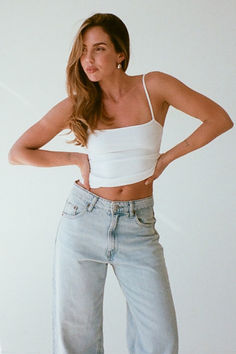 This everyday tank is the definition of essential. Once you feel the super soft, buttery fabric that’s thick and compressive—you’ll be so obsessed. It’s minimal, effortless, and flattering enough to wear on repeat.
#rumored #vintageinspired #tank #basic #whitetank Basic Tank Top With Built-in Bra For Everyday, Athleisure Camisole Tank Top For Everyday, Casual Everyday Tank Top, Bra-friendly, Casual Bra-friendly Tank Top For Everyday, Everyday Tank Top With Built-in Bra And Minimal Stretch, Everyday Trendy Seamless Tank Top, Versatile Spaghetti Strap Tank Top, Basic Tank Top With Minimal Stretch, Basic Everyday Tank Top With Seamless Construction