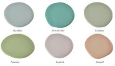 the different shades of paint for walls