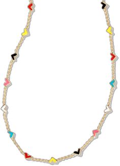 Trendy Heart Beads Necklaces, Trendy Gold Jewelry With Heart Print, Trendy Heart Pendant Jewelry With Heart Print, Multicolor Heart Pendant Necklace In Metal, Multicolor Heart Pendant Metal Necklace, Multicolor Metal Heart Pendant Necklace, Trendy Multicolor Heart Necklace, Multicolor Heart-shaped Jewelry With Adjustable Chain, Multicolor Heart Shaped Jewelry With Adjustable Chain