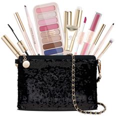 PRICES MAY VARY. Pink Blue Color Makeup Kit: Teen girl make up kits comes with a sequin cosmetic bag, 9 colors eyeshadow palette*1 (pink blue color matching), Liquid Blush*1, double ended lip glaze*1, lipbalm+eyeliner+mascara+eyebrow pencil+brushes. In addition, All in one makeup set packs in a waterproof sequins crossbody handbag. And make up kit for teenagers is easy carry and touch-up anytime. Non Toxic Makeup Kit: To care for teen skin, Color Nymph girls makeup kit aims to minimize the risk Makeup Kit Bag, All In One Makeup, Toxic Makeup, Orange Pink Color, Makeup Kits, Non Toxic Makeup, Special Makeup, Color Makeup, Liquid Blush