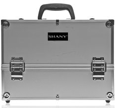 This elegant, aluminum case is made of high quality material for long lasting with durable matte aluminum. Unlike other brands SHANY have used aluminum on the handle, as well as the bottom of the case to ensure a long life of the item. Trays are made of plastic with adjustable dividers, which can be adjusted to almost 20" and you can fit your biggest brushes in there as well. The light weight makeup train case, features a durable design made of ABS plastic and premium quality. Designed for profe Makeup Storage Box, Makeup Train Case, Makeup Training, Beauty Organization, Best Amazon Products, Cosmetic Box, Beauty Case, Train Case, Makeup Box