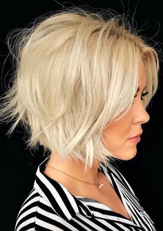 Hip Hairstyles, Messy Blonde Bob, Edgy Bob Haircuts, Messy Bob Haircut, Edgy Bob, Layered Bob Haircuts