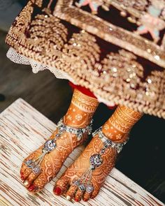 Anklets Indian, Bridal Anklet, Indian Bridal Jewelry Sets, Bridal Jewellery Design