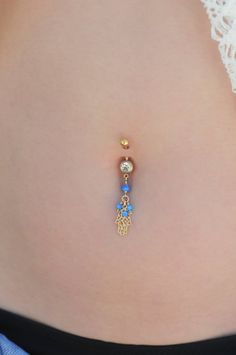 Gold handmade belly button ring, Hamsa pendant & blue Opal stone belly button piercing, Hamsa jewelr Dangle Belly Ring As Gift, Dainty Internally Threaded Belly Rings As Gift, Dainty Nickel-free Belly Rings As Gift, Pierced Dangle Body Jewelry For Festival, Dangle Pierced Body Jewelry For Festivals, Sterling Silver Dangle Belly Rings For Gift, Nickel-free Dangle Belly Rings In Sterling Silver, Nickel Free Sterling Silver Dangle Belly Rings, Nickel-free Sterling Silver Dangle Belly Rings