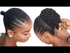 Braiding Extensions Into Hair, Cool Braid Hairstyles For Short Hair, Simple Natural Hairstyles Short, Natural Twist Out Hairstyles, Braid Extensions Hairstyles, Simple Hairstyles For Natural Hair, Short Locs Hairstyles Updo, Hairstyles For Virgin Hair, Best Cornrows