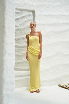 Lyn Dress – BAOBAB INT Yellow Wedding Guest Dress, Yellow Wedding Guest Dresses, Marilyn Dress, Beach Wedding Guest Dress, Yellow Maxi Dress, Yellow Bridesmaid Dresses, Honeymoon Outfits, Yellow Tone, Yellow Outfit