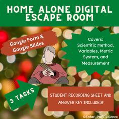 Are you and your students ready for WINTER BREAK!? They will LOVE this Home Alone themed escape room.In this immersive experience, students will follow the basic general plot of the movie Home Alone. They will have to escape the two robbers to save Christmas Day!This Digital Escape Room is an immers... Breakout Game, Digital Escape Room, Movie Home, Home Alone Movie, Christmas Science, Classroom Christmas, Cooperative Learning, Christmas Classroom, 2024 Christmas